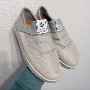 GREATS Brooklyn ‘The Foster’ Gray Closed Back Slipper Shoes - Men’s 8 / W’s 10